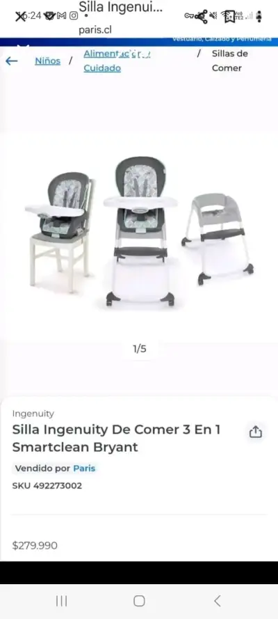 Silla de comer Infanti 3 en 1 - miniatura 6
