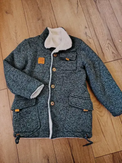 Chaqueta gris con forro térmico - miniatura 1