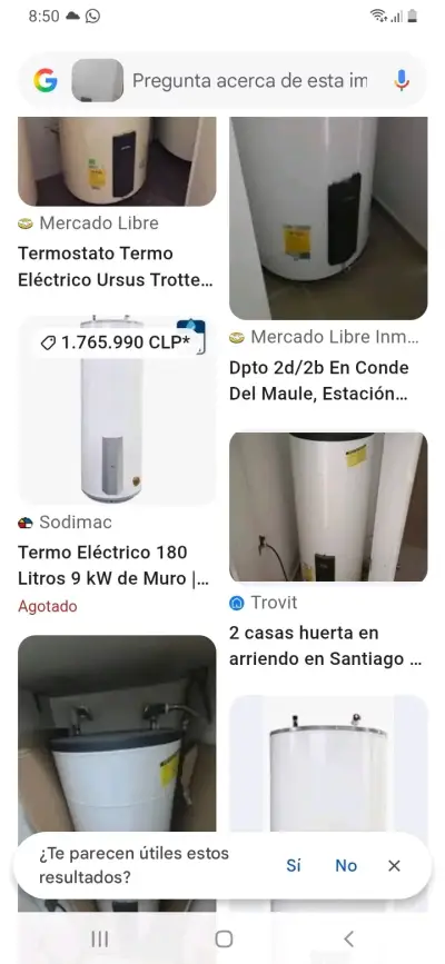Calefont eléctrico blanco - miniatura 2