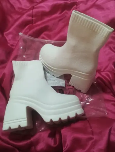 Botines blancos de plataforma - miniatura 3