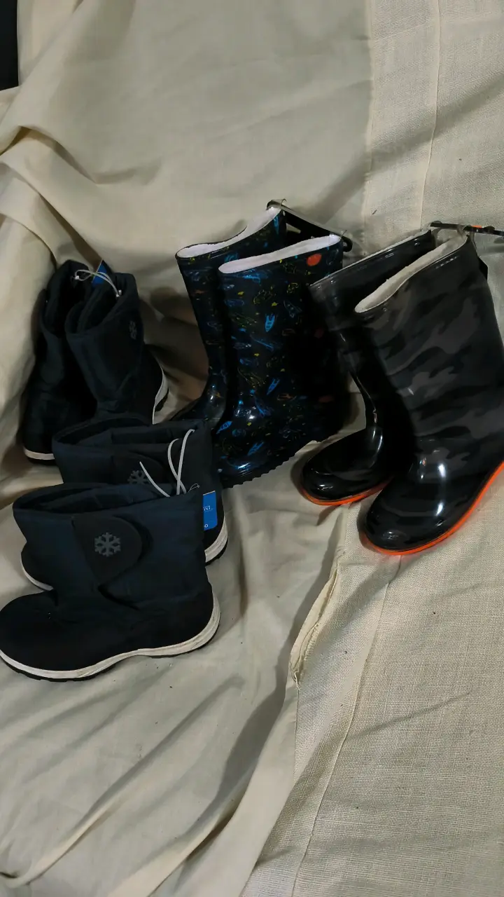 Botas impermeables para niños