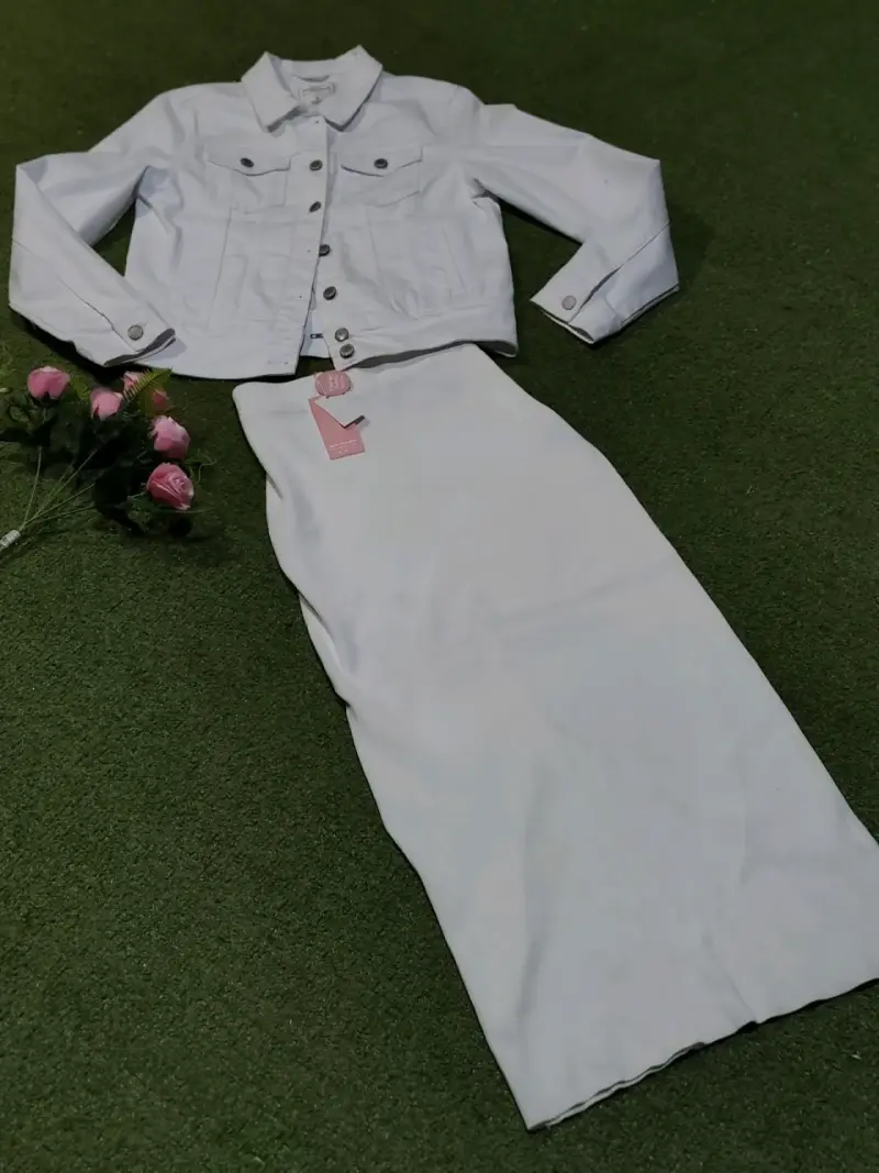 Chaqueta blanca de mezclilla - 2