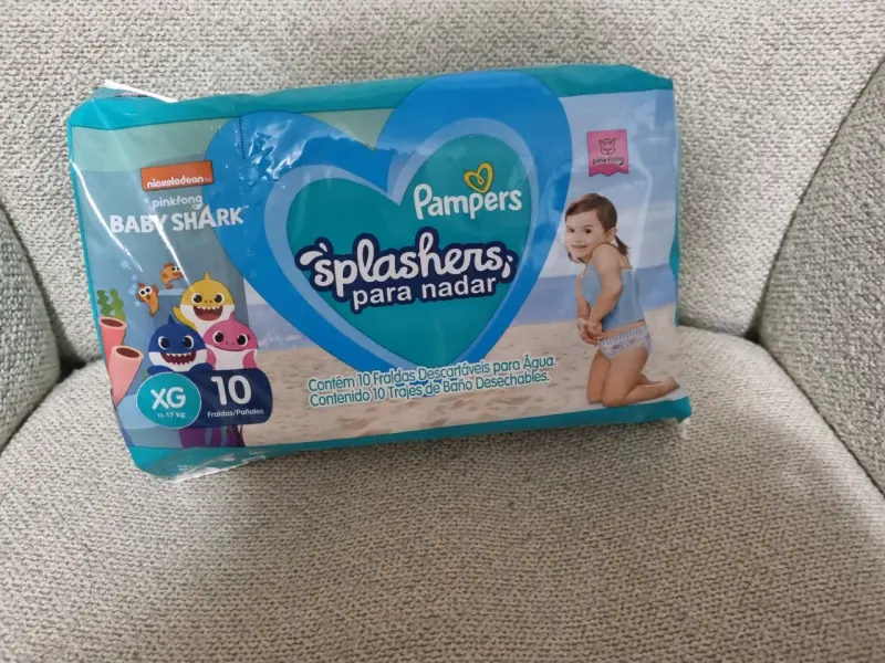 Pañales Splashers Pampers Baby Shark