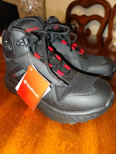 Zapatillas de seguridad negras Edelbrock nuevas - miniatura 1