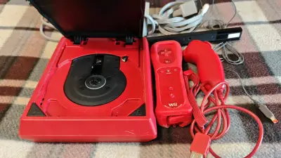 Consola Nintendo Wii roja con accesorios - miniatura 3