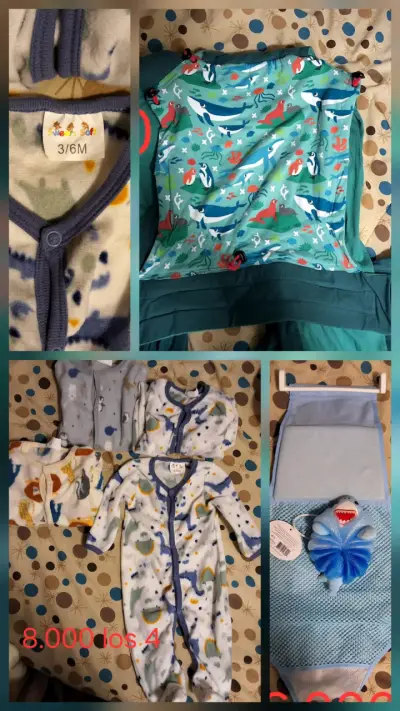 Pijamas bebés polar + set tina + Mei tai - miniatura 5