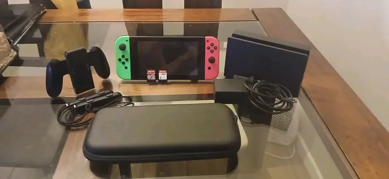 Consola Nintendo Switch con accesorios