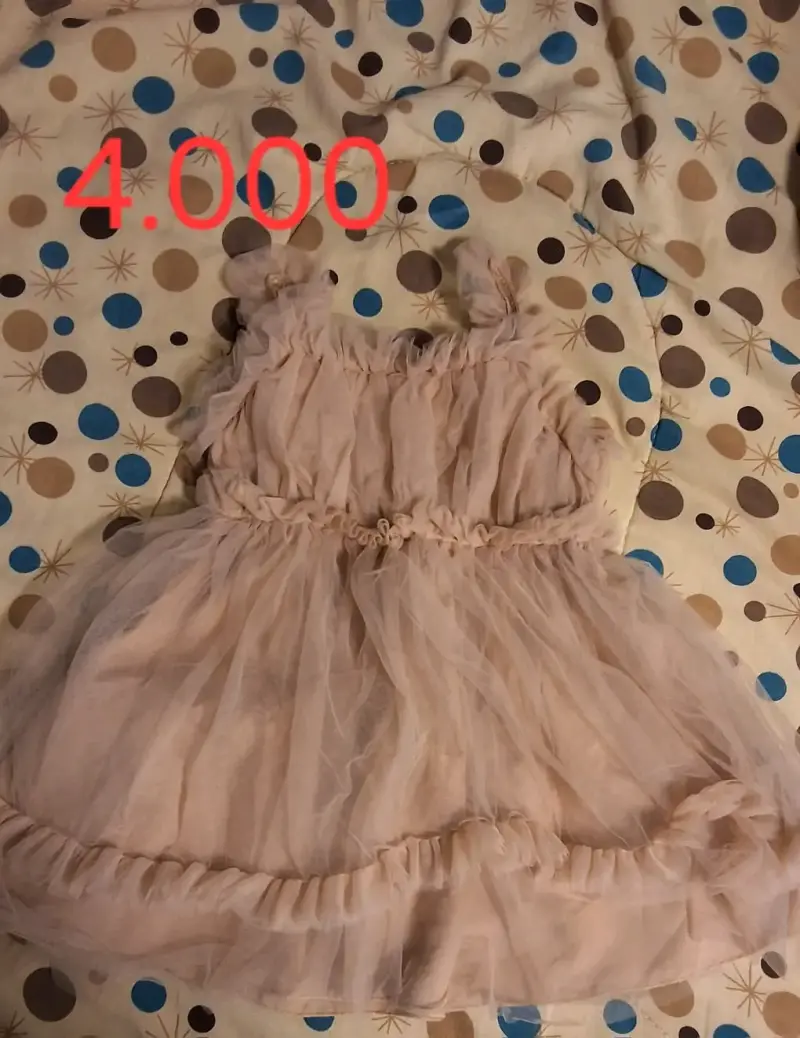 Sandalias lila Colloky talla 19 + vestido de tul - 4