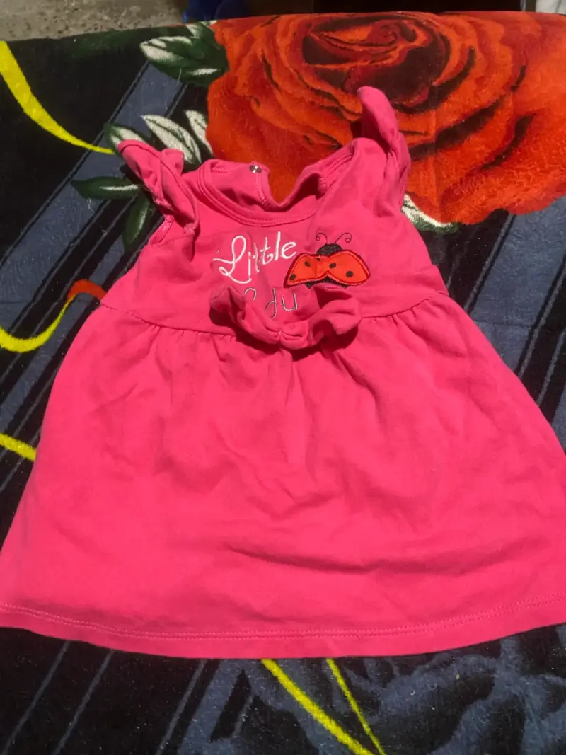 Vestido infantil rosa - 1