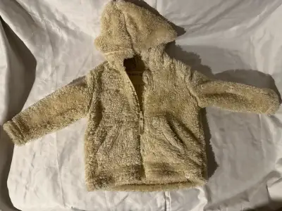 Chaqueta infantil peluda beige tribu - miniatura 1