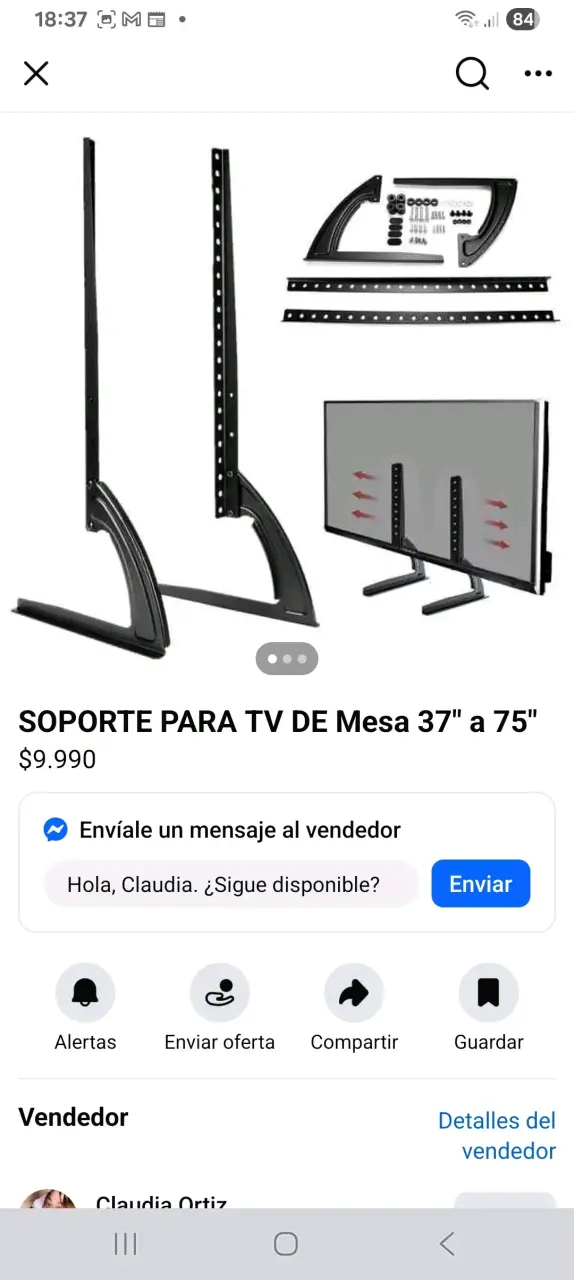Soporte para TV 37" a 75" - 2