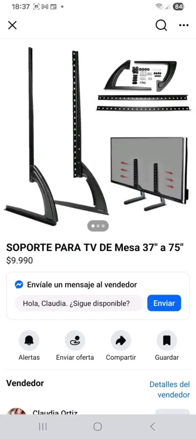 Soporte para TV 37" a 75" - miniatura 2
