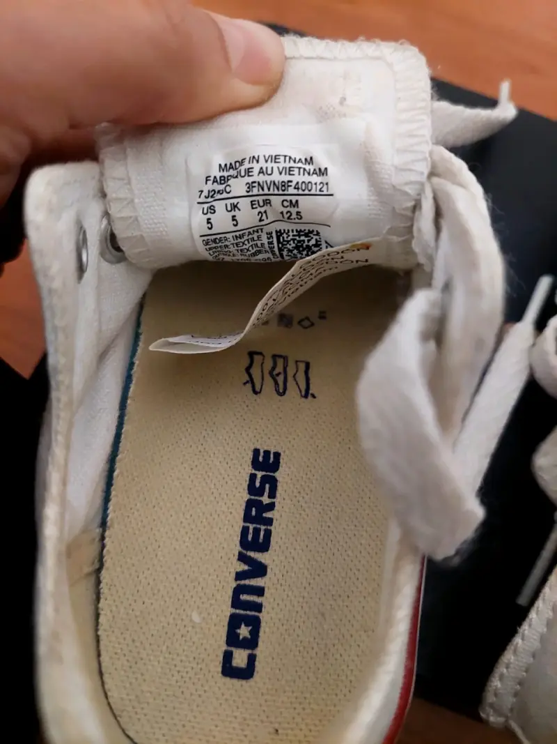 Zapatillas blancas Converse niño - 4