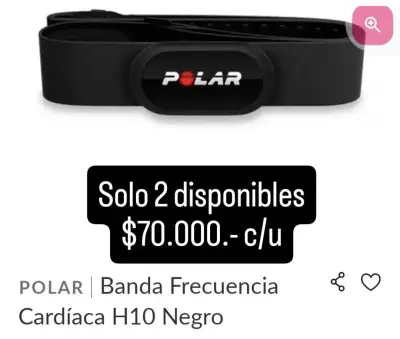 Monitor de frecuencia cardíaca Polar H10 - miniatura 2