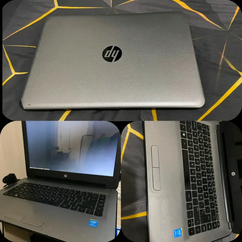 Laptop HP plateada en buen estado