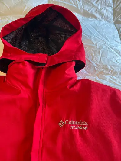 Chaqueta impermeable roja Columbia - miniatura 3