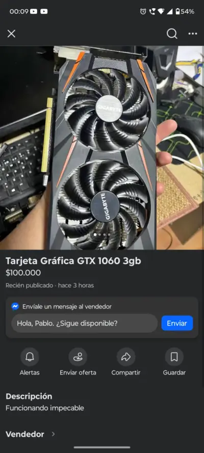 Tarjeta gráfica GTX 1060 MSI - miniatura 5