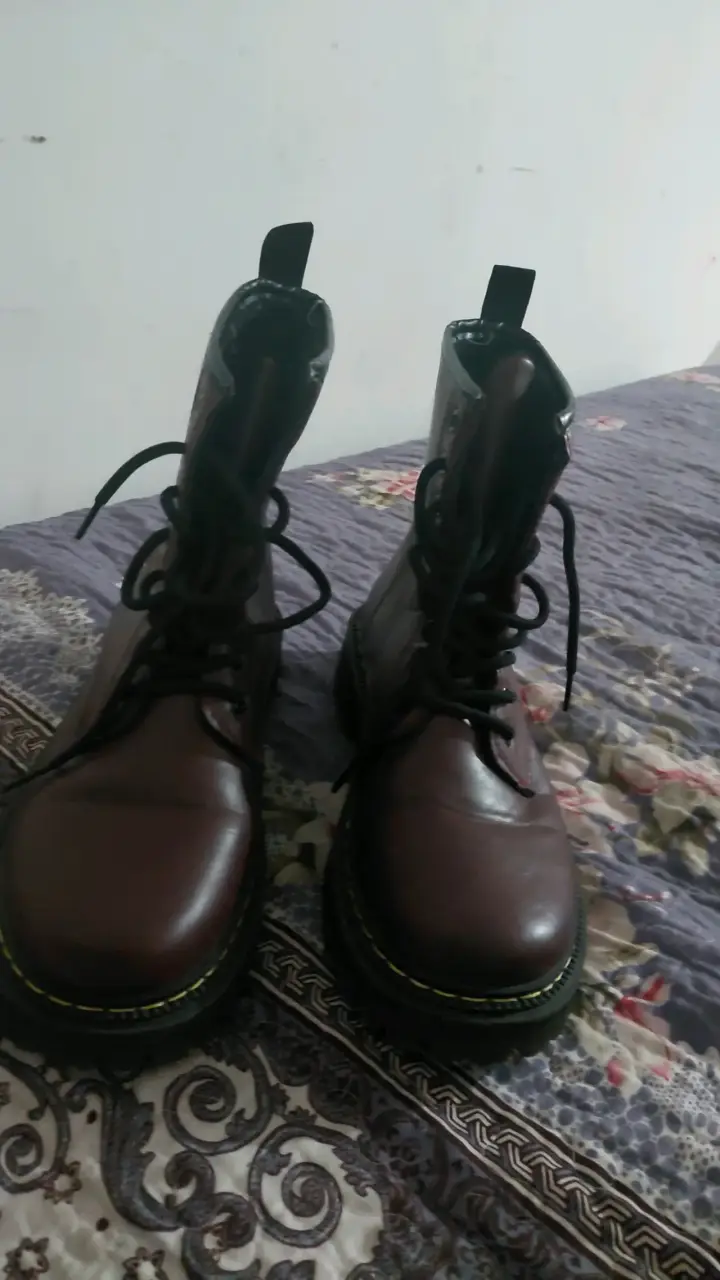 Botines de cuero marrón - 1