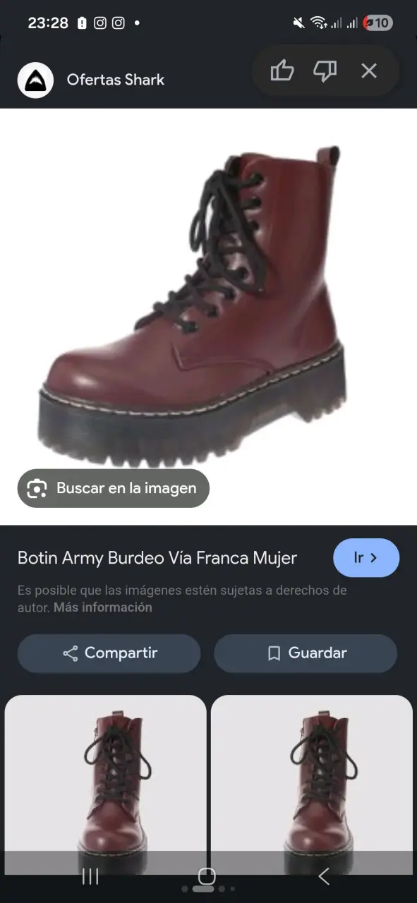 Botines de cuero marrón - 2