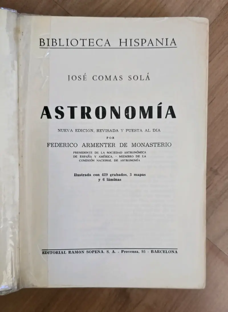 Libro Astronomía Biblioteca Hispana - 3