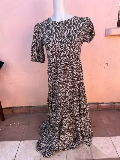 Vestido largo floral - miniatura 1
