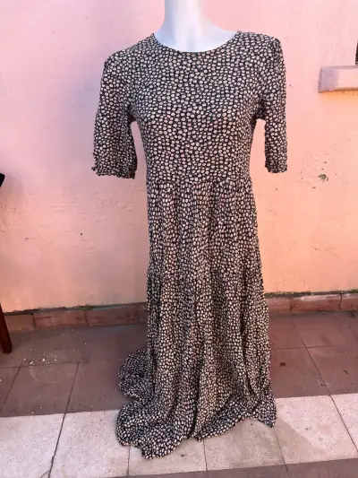 Vestido largo floral - miniatura 2