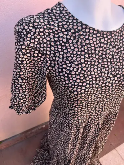 Vestido largo floral - miniatura 3
