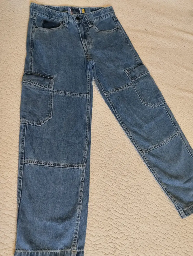 Pantalones cargo de mezclilla - 2