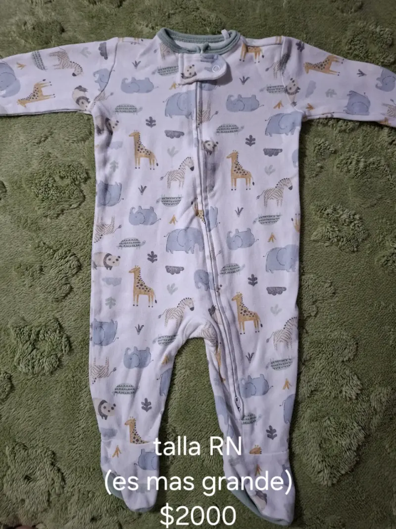 Pijama de bebé azul pastel - 2