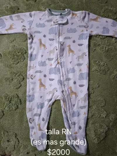 Pijama de bebé azul pastel - miniatura 2