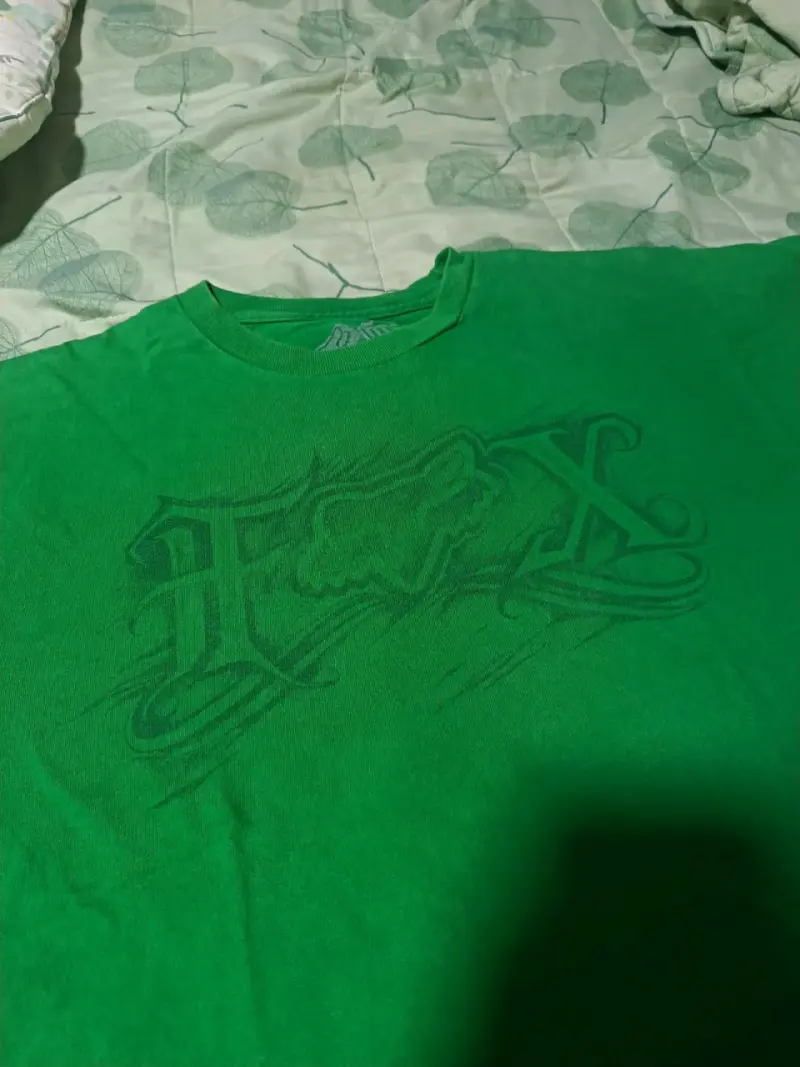 Polera verde estampada - 2