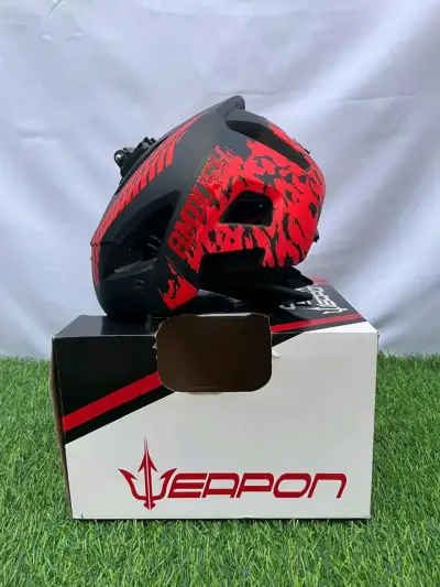 Casco ciclismo Promend rojo y negro - miniatura 2