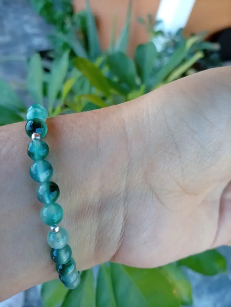 Pulsera de Jade y plata - 2