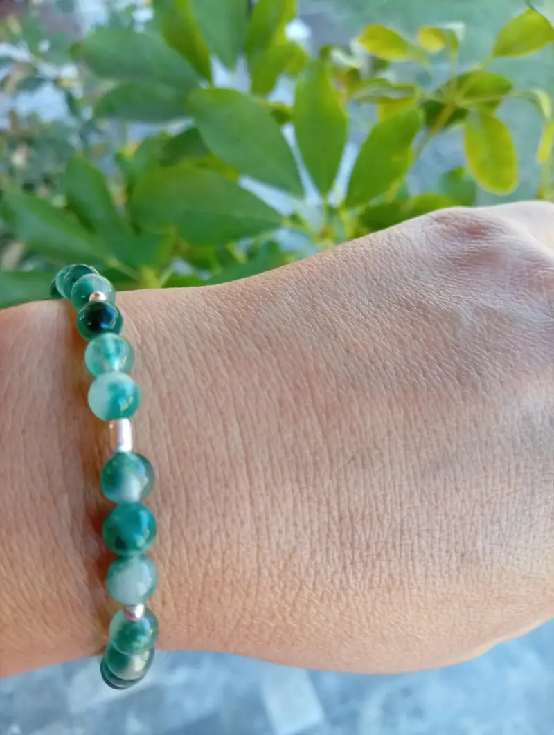 Pulsera de Jade y plata - 3