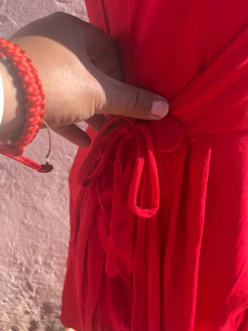 Vestido rojo sin mangas - 3