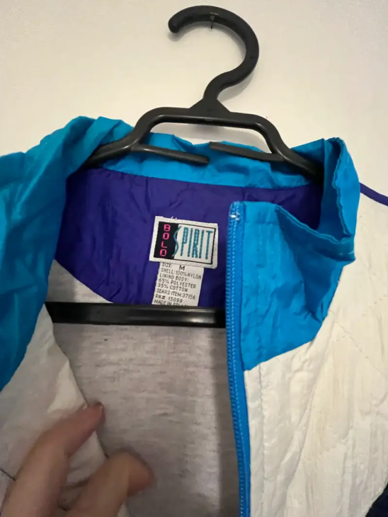 Chaqueta deportiva vintage azul - 3