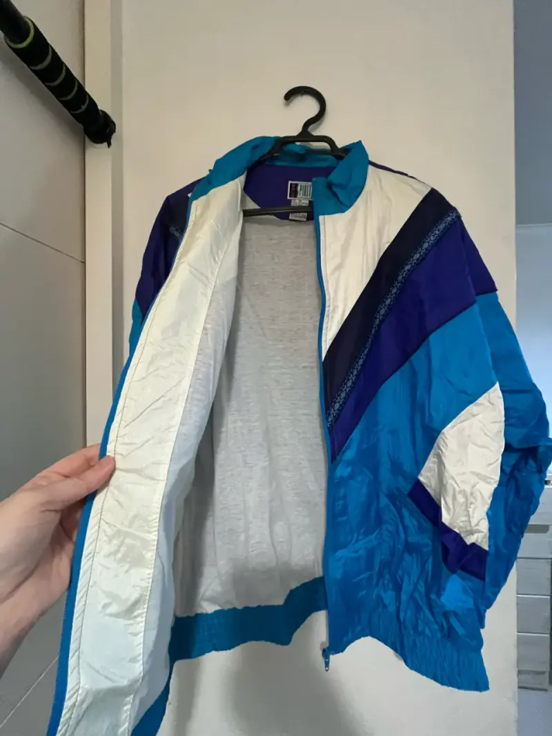 Chaqueta deportiva vintage azul - 4