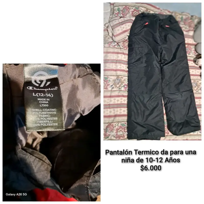 Pantalón térmico negro Champion