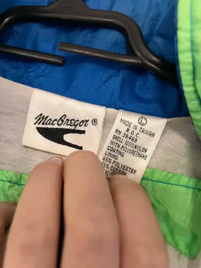 Chaqueta cortaviento azul - miniatura 2