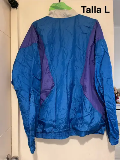 Chaqueta cortaviento azul - miniatura 3