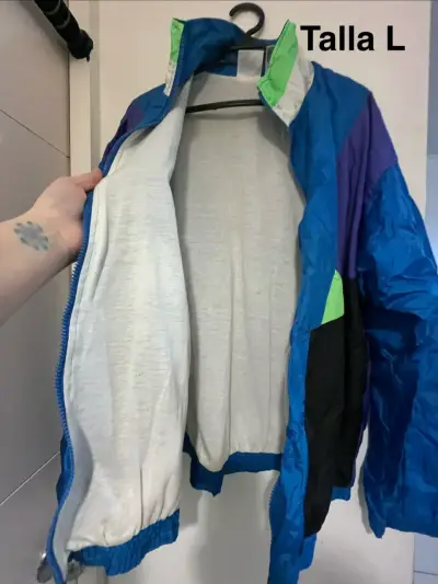 Chaqueta cortaviento azul - miniatura 4