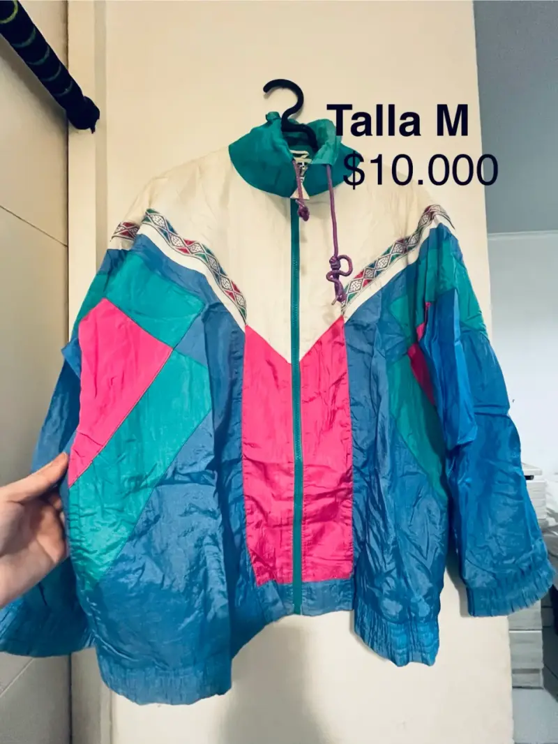 Chaqueta retro colores vivos - 1