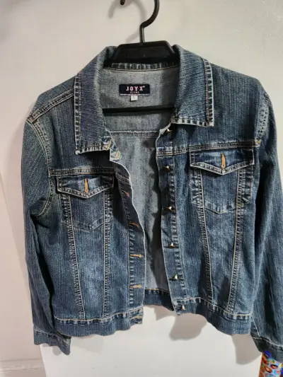 Chaqueta de mezclilla Joyx talla L mujer - miniatura 2