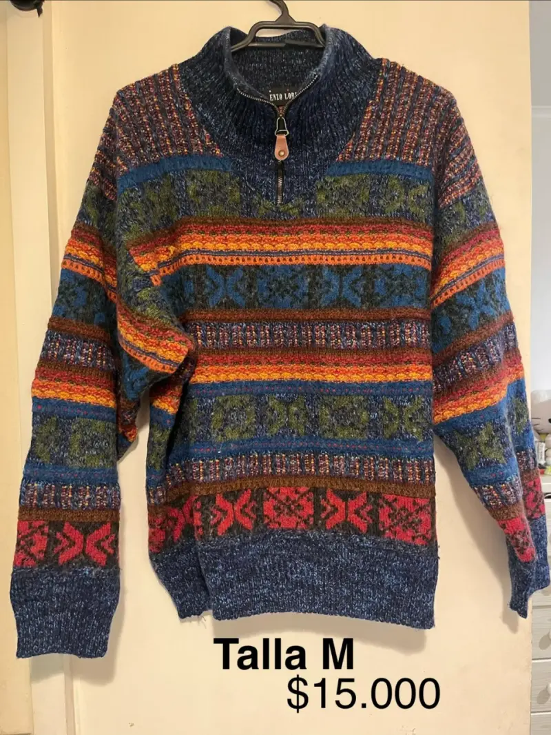Suéter multicolor vintage