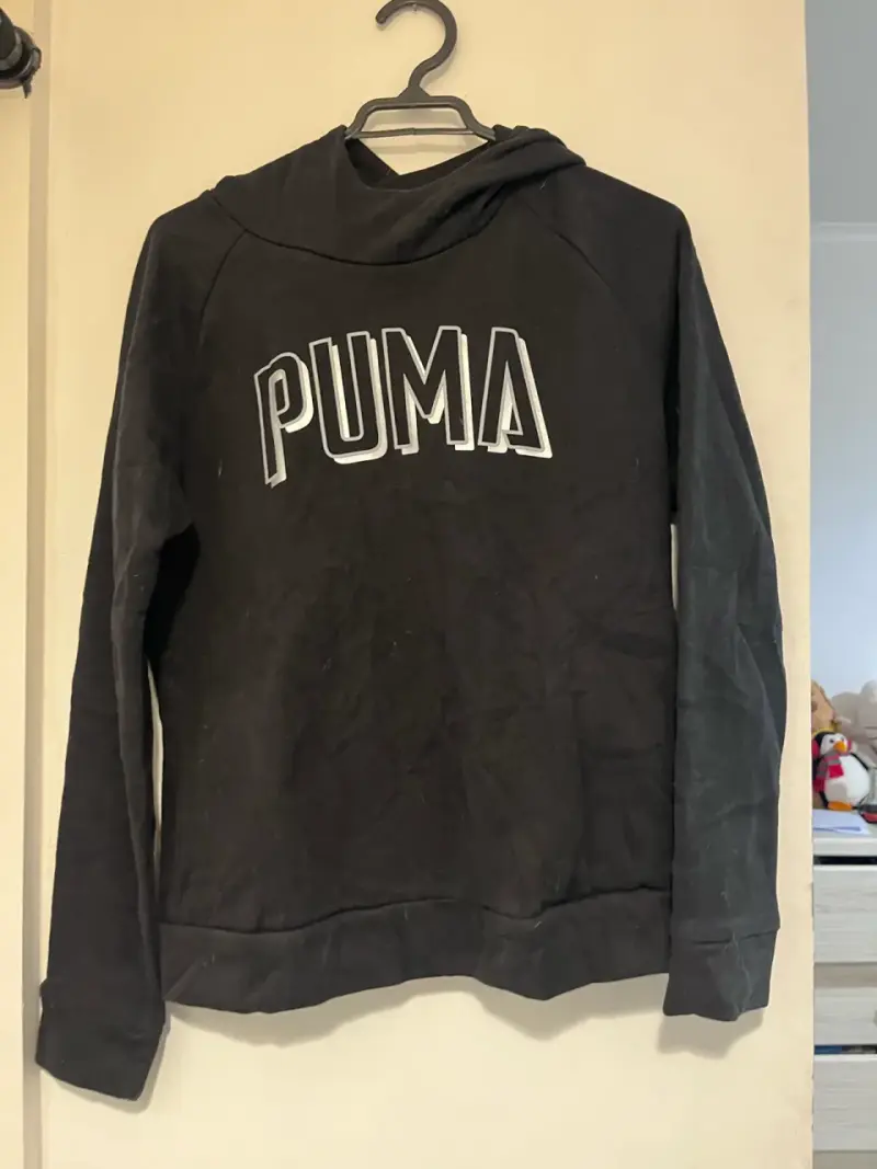 Polerón negro Puma con capucha - 2