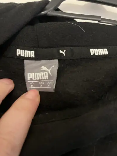 Polerón negro Puma con capucha - miniatura 3