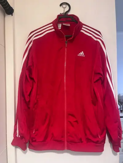 Chaqueta deportiva roja adidas - miniatura 1