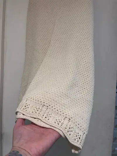 Vestido tejido color beige - miniatura 4