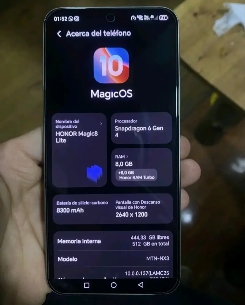 Teléfono Honor con cámara 108MP - 2
