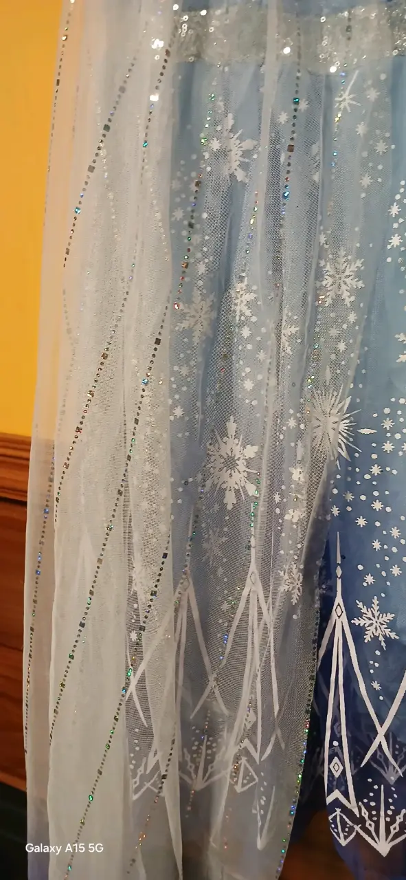 Vestido de princesa azul(frozen) talla 6 - 2